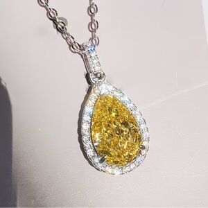 Yellow Pendant Necklace
